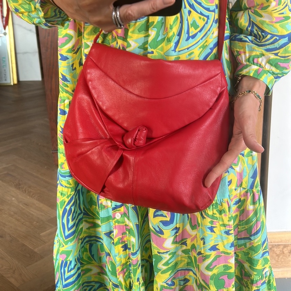 Red VINTAGE leather purse 🇧🇷